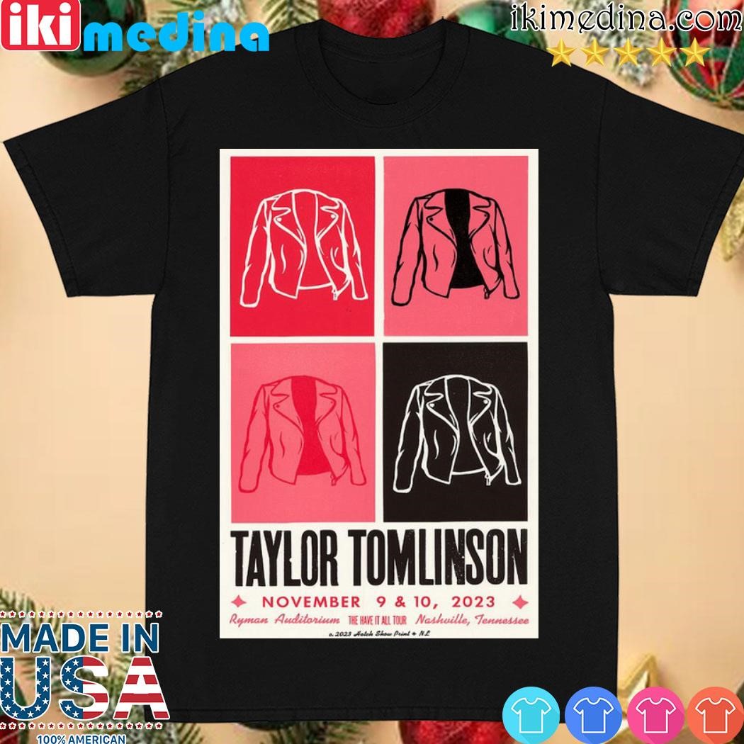 Official 2023 Taylor Tomlinson Event Nashville, TN shirt