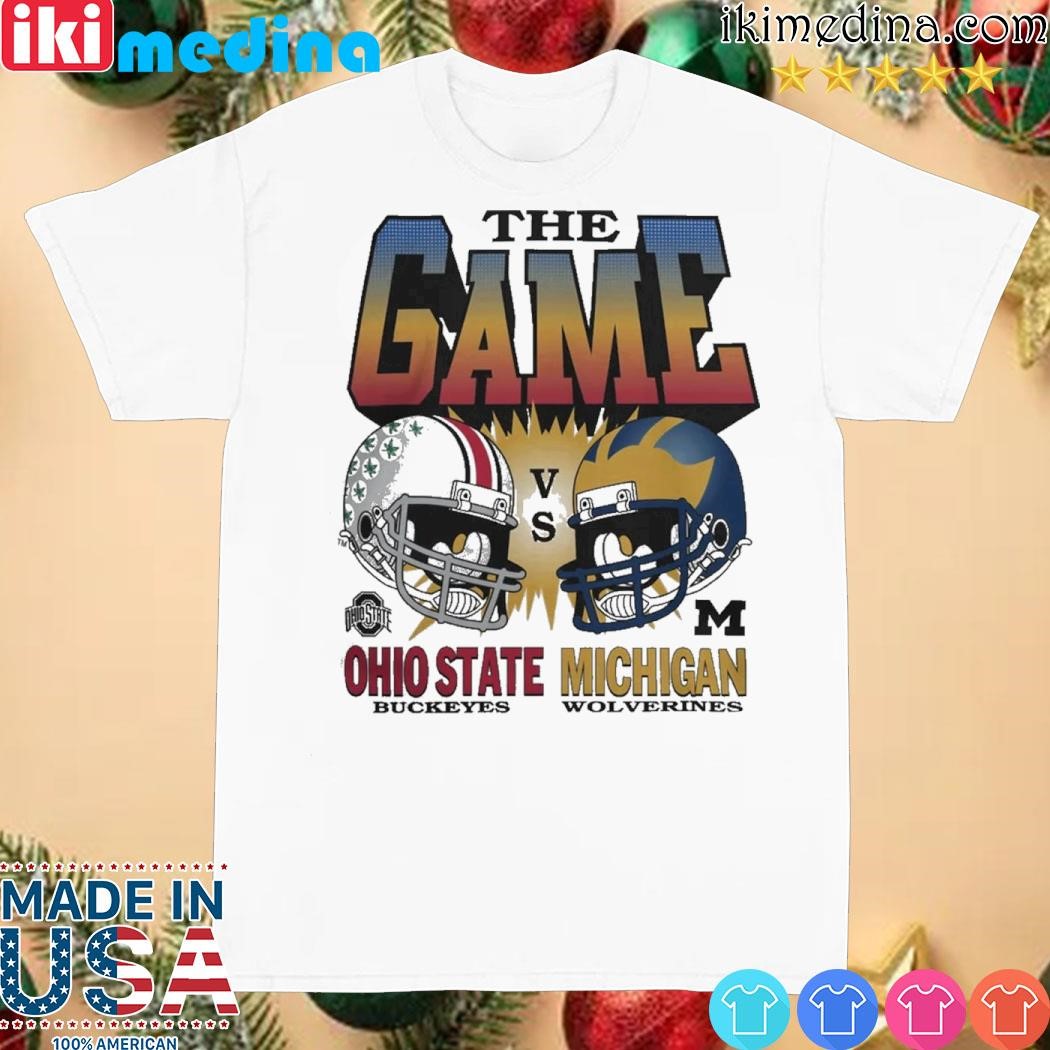 Official Ohio State Buckeyes vs Michigan Wolverines The Game Vintage 47 Helmet Shirt