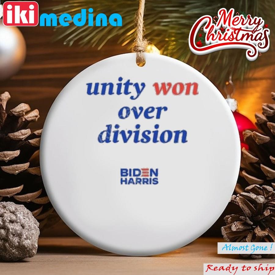 Official candidly Tiff Biden Harris Unity Won Over Division Ornament