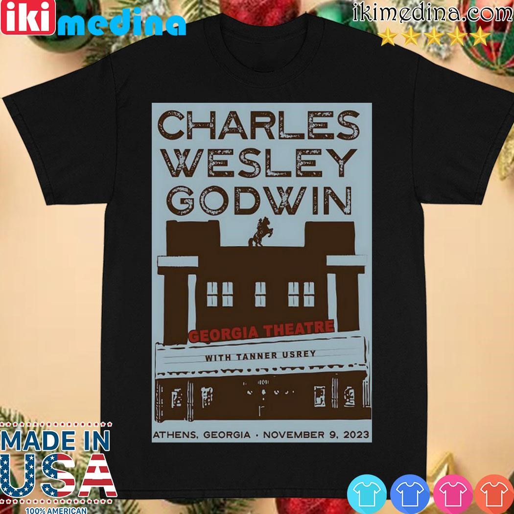 Official charles Wesley Godwin at Georgia Theatre Tour 2023 Poster shirt