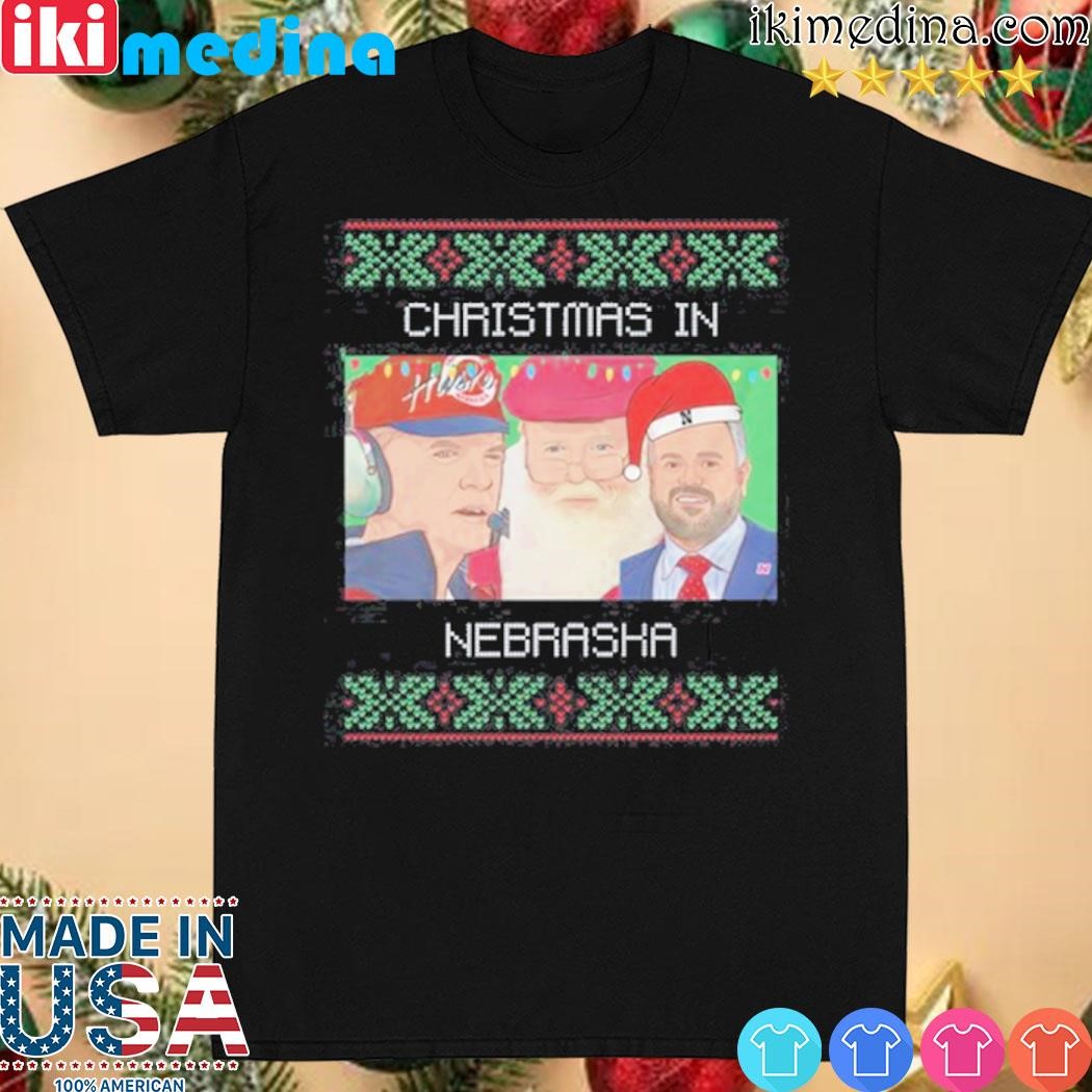 Official christmas In Nebraska ugly shirt