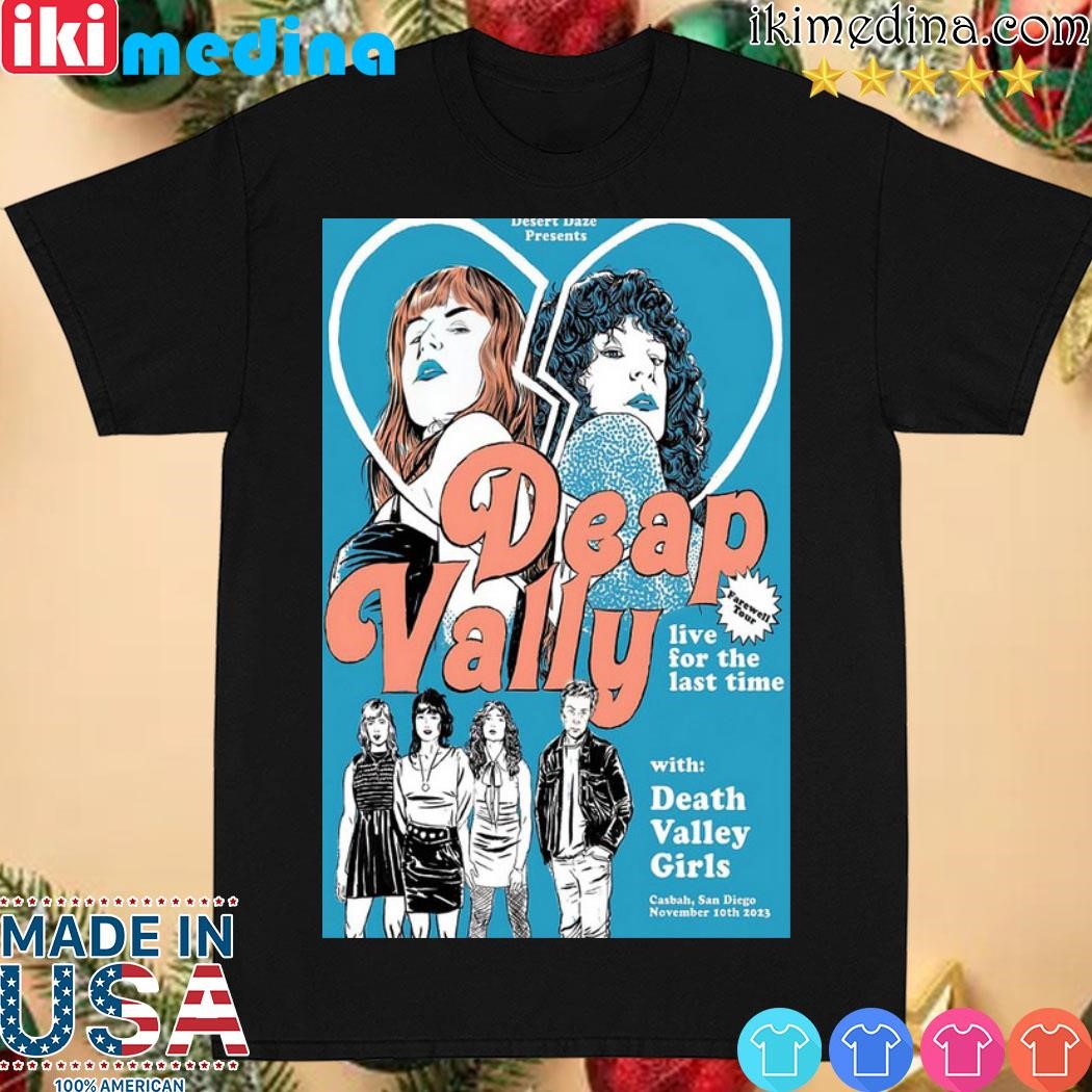 Official deap Vally and Death Valley Girls at The Casbah November 10, 2023 Poster shirt