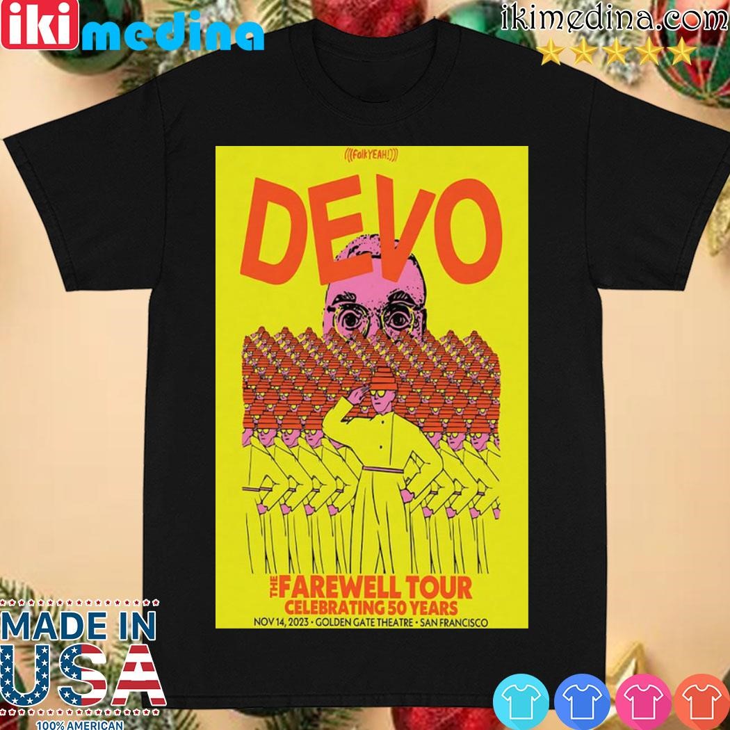 Official devo Tour Nov 14, 2023 San Francisco, CA Poster shirt