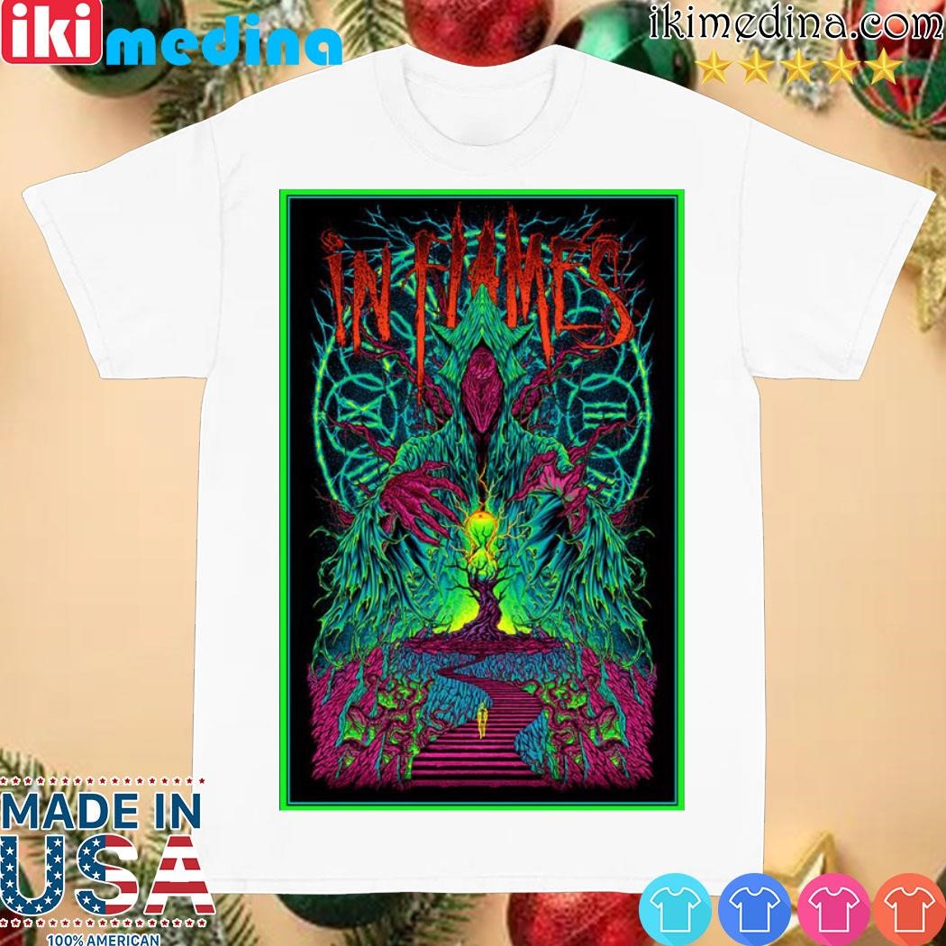 Official in Flames Tour 2023 Poster shirt