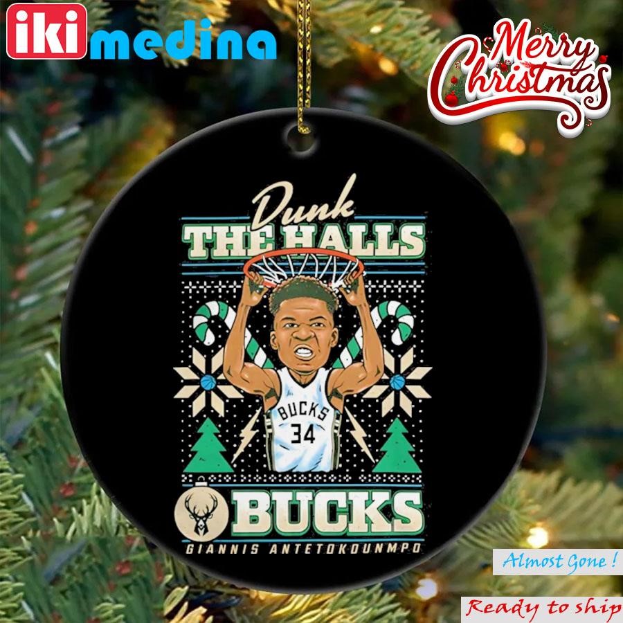 Official item Of The Game Giannis Antetokounmpo Milwaukee Bucks ugly christmas Ornament
