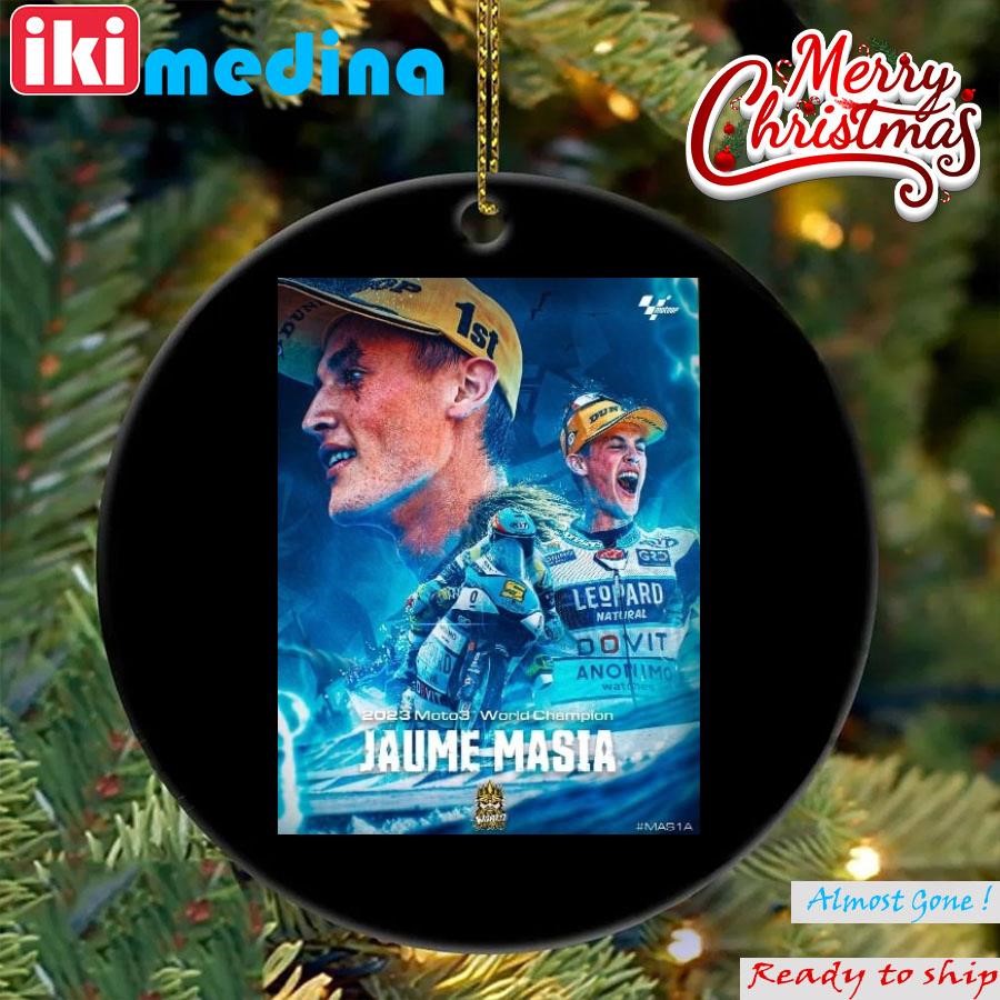 Official jaume Masia Is 2023 Moto3 World Champion Ornament