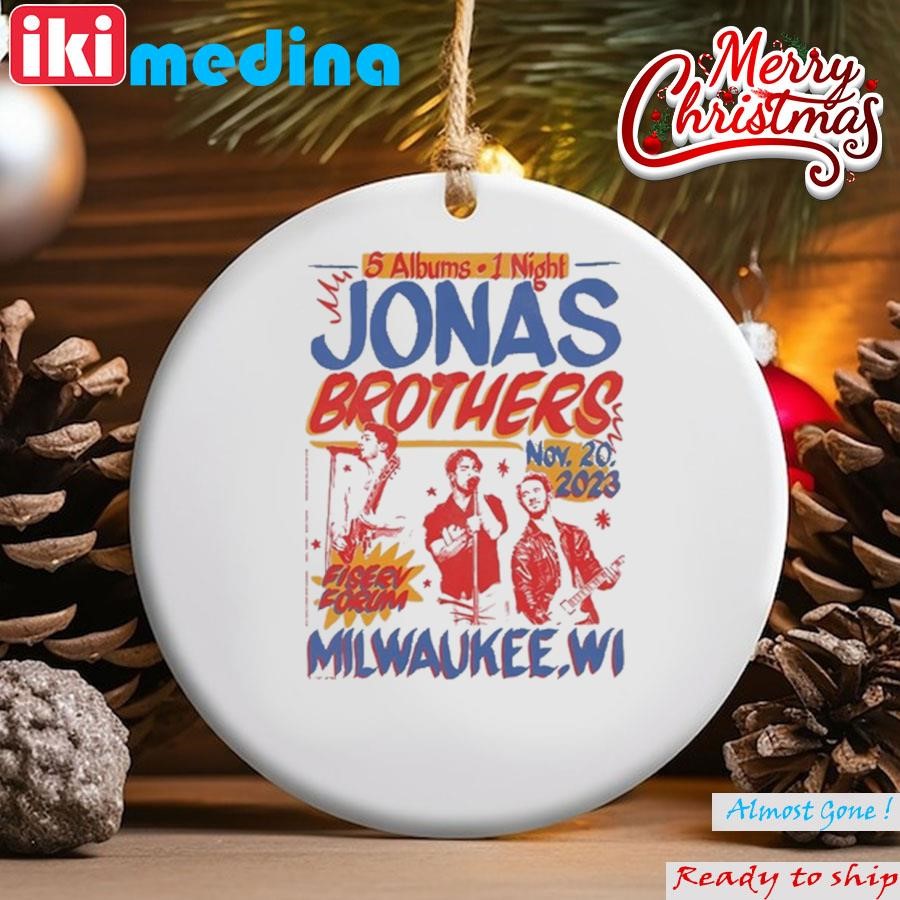 Official jonas Brothers Fiserv Forum Tour 2023 Ornament