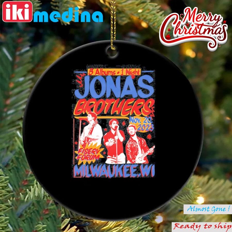 Official jonas Brothers Milwaukee Ornament