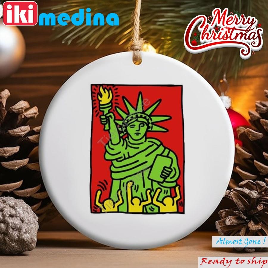 Official keith Haring Statue Of Liberty Tank Top Ornament
