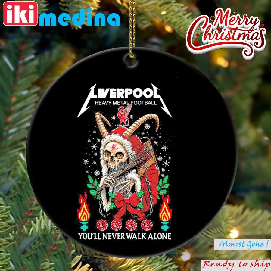 Official liverpool heavy metal football you'll never walk alone christmas Ornament