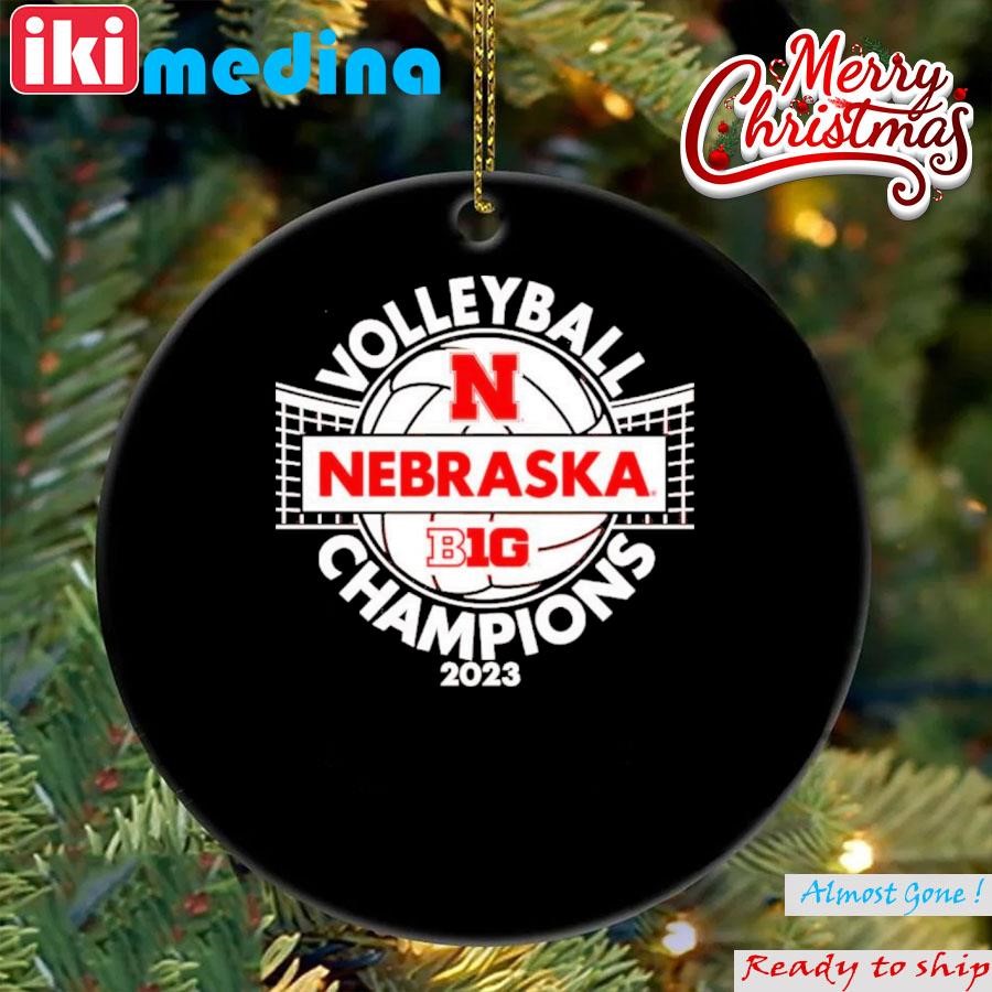 Official p Nebraska Huskers 2023 Big Ten Women’s Volleyball Champions Ornament