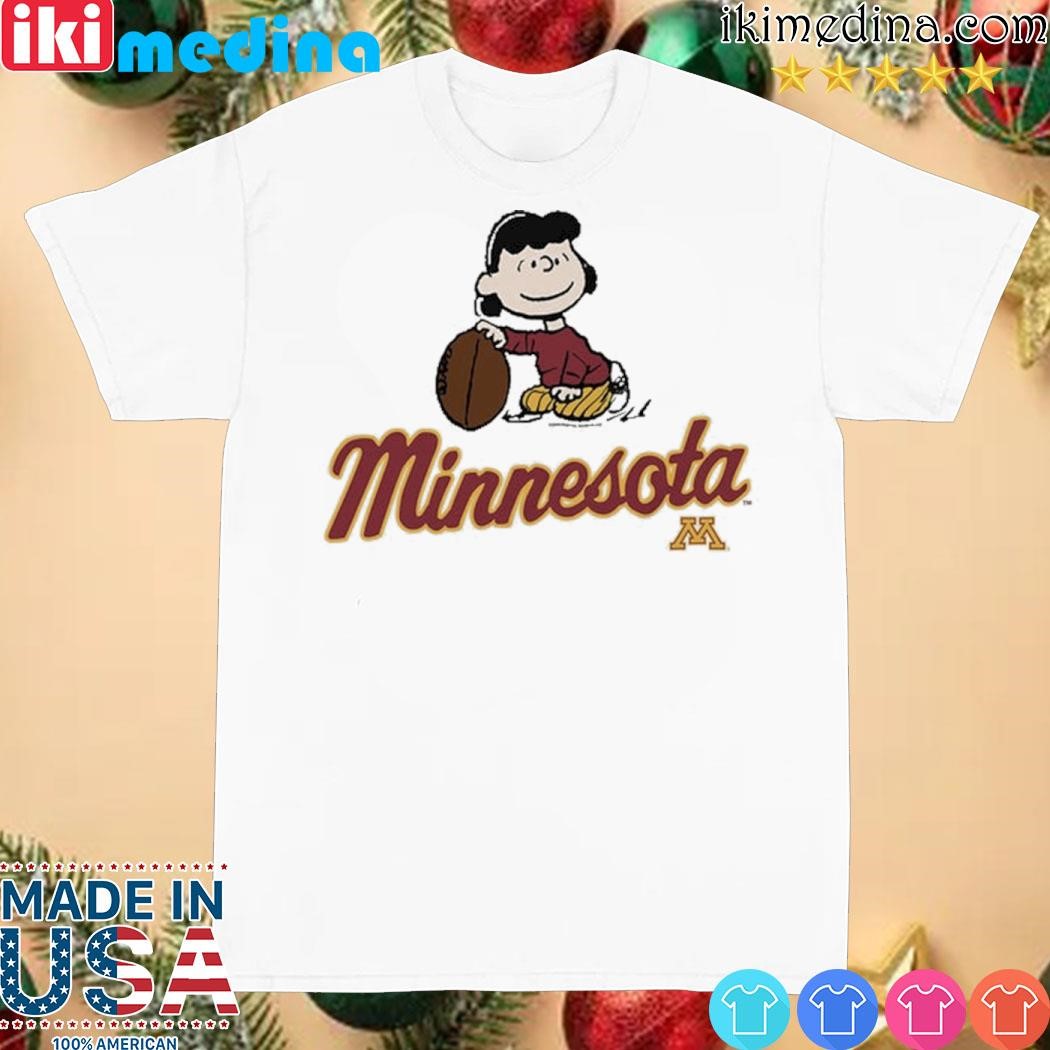 Official peanuts x Minnesota lucy Football shirt