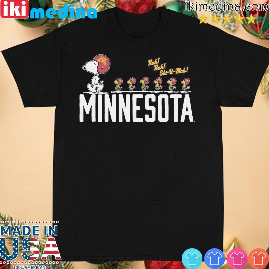 Official peanuts x Minnesota snoopy's Football team shirt