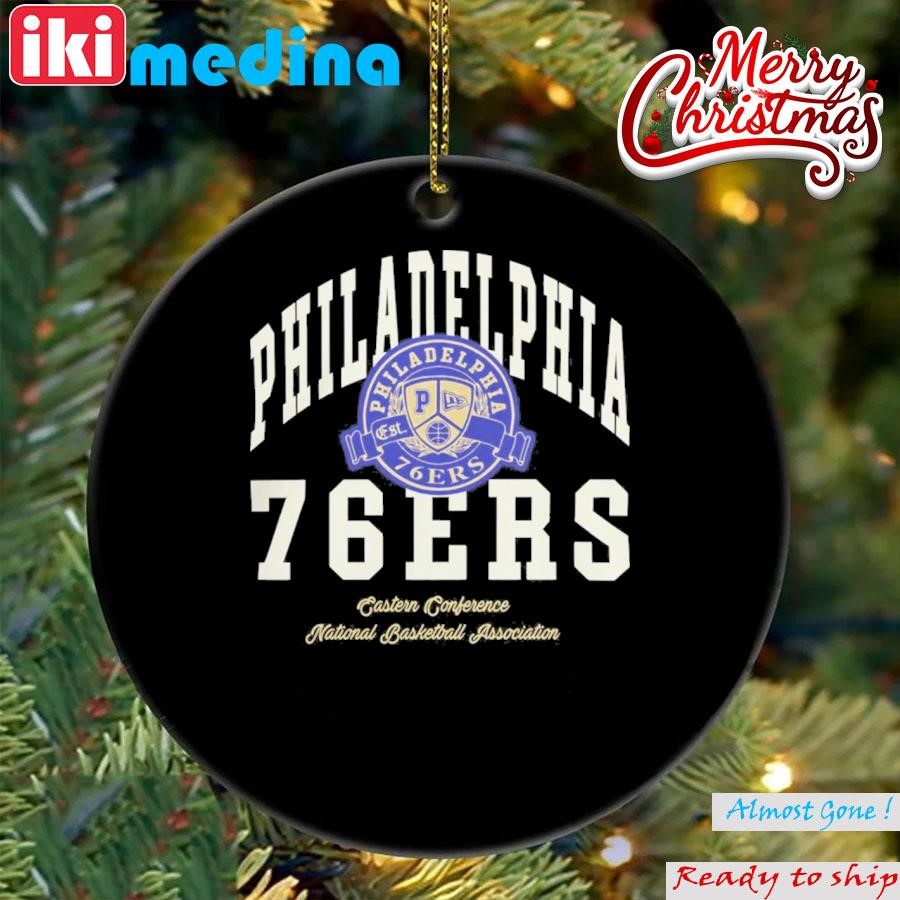 Official philadelphia 76Ers Letterman Classic Eastern Conference National Basketball Association Ornament