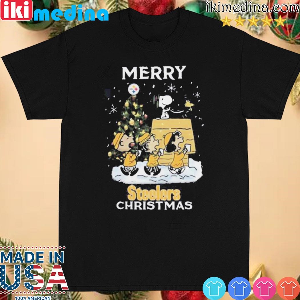 Official pittsburgh Steelers Snoopy Family Christmas Shirt