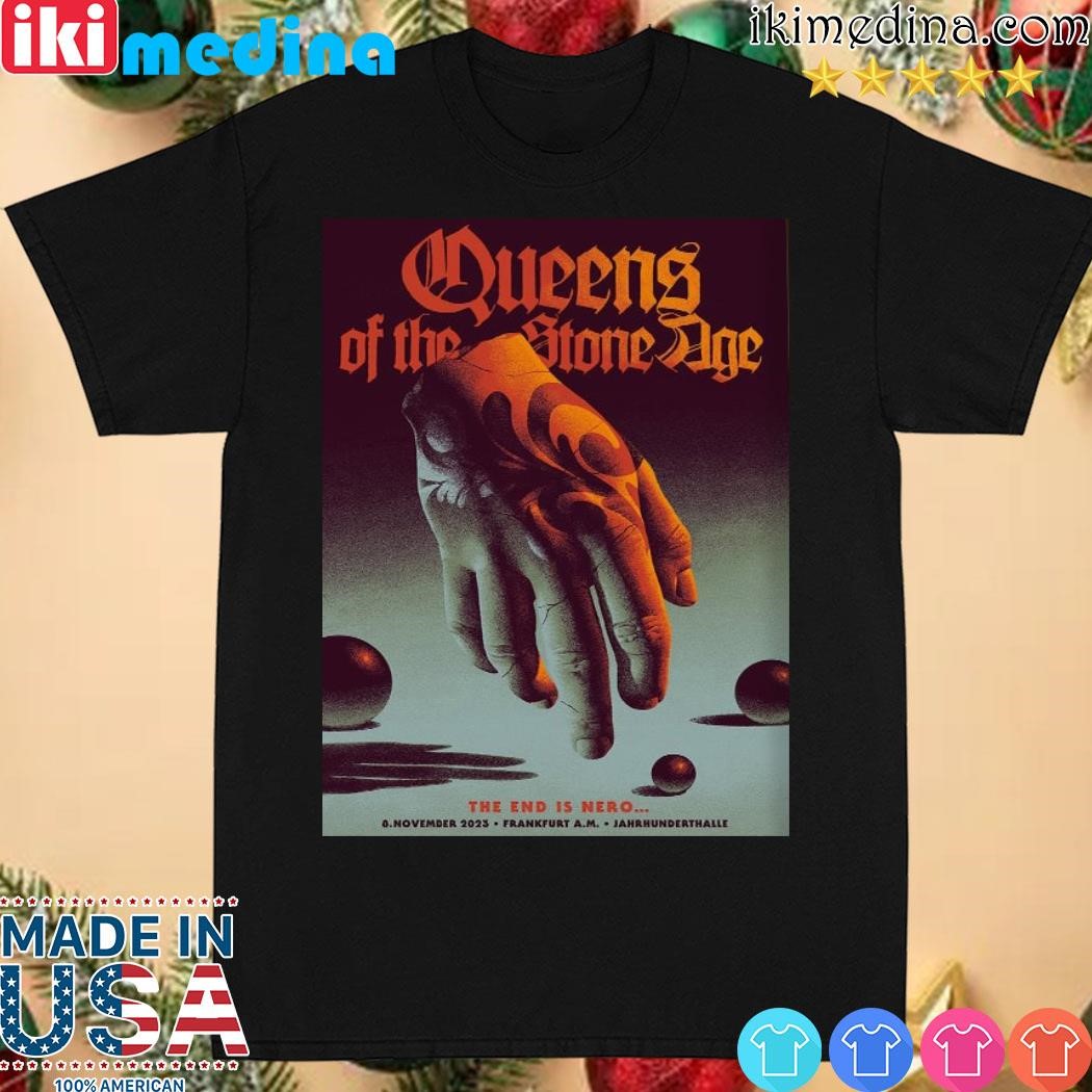 Official queens of the stone age frankfurt at jahrhunderthalle on november 8th 2023 shirt