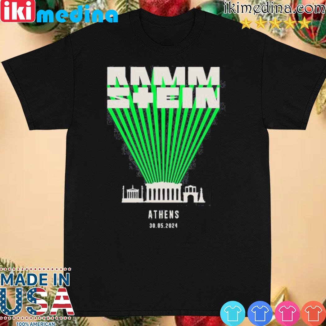 Official rammstein may 30 2024 athens shirt