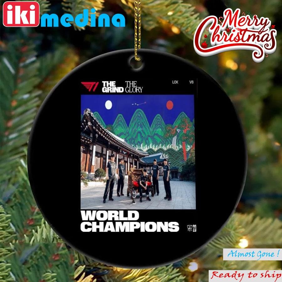 Official sK Telecom T1 Are 2023 World Champions League of Legends Worlds 2023 Ornament