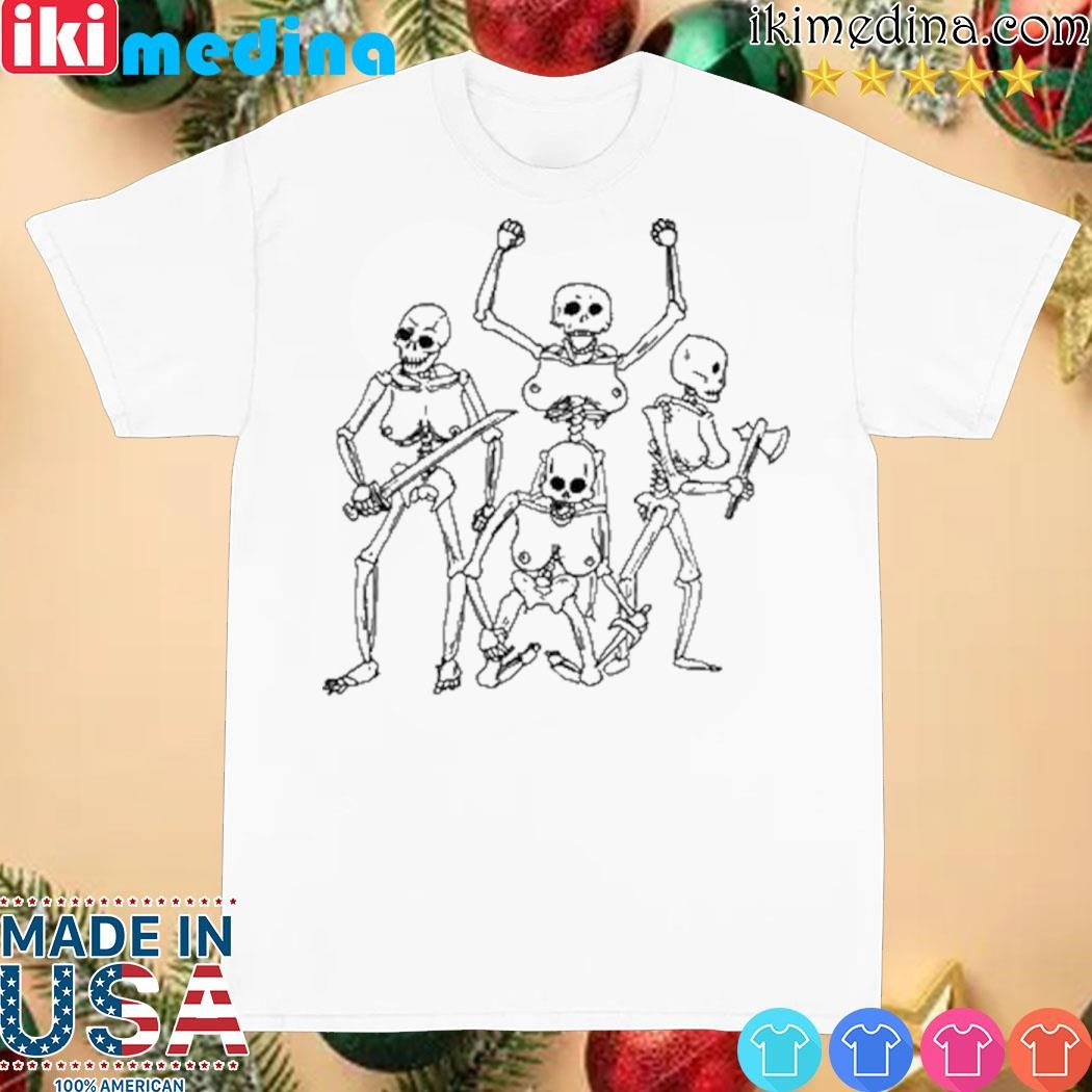 Official skeleton warriors with big titties shirt