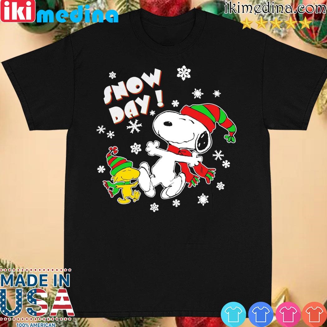 Official snoopy and Woodstock hat santa snow day christmas shirt