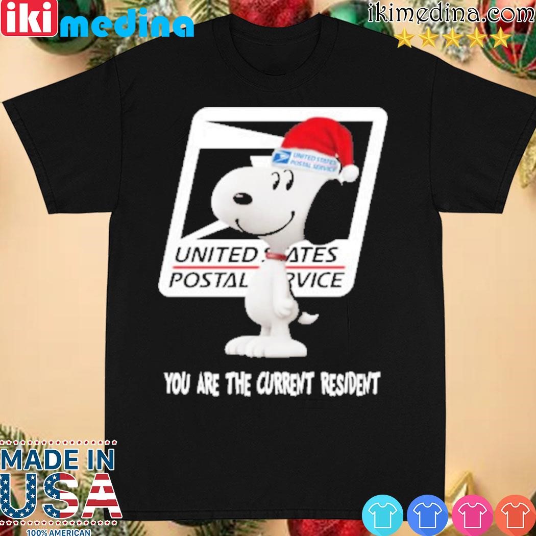 Official snoopy hat santa United States Postal Service you are the current resident christmas shirt christmas shirt
