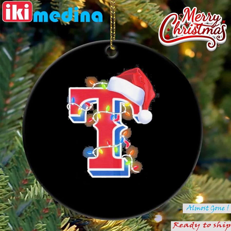 Official texas rangers Christmas is coming baseball Ornament