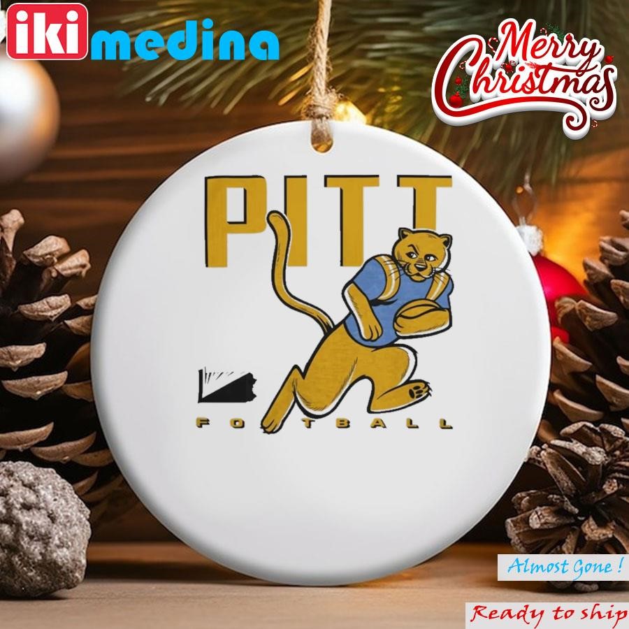 Official vintage Pitt Panthers Football ROC Tee Pittsburgh Panthers Ornament