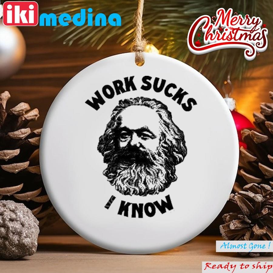 Official work Sucks I Know Ornament