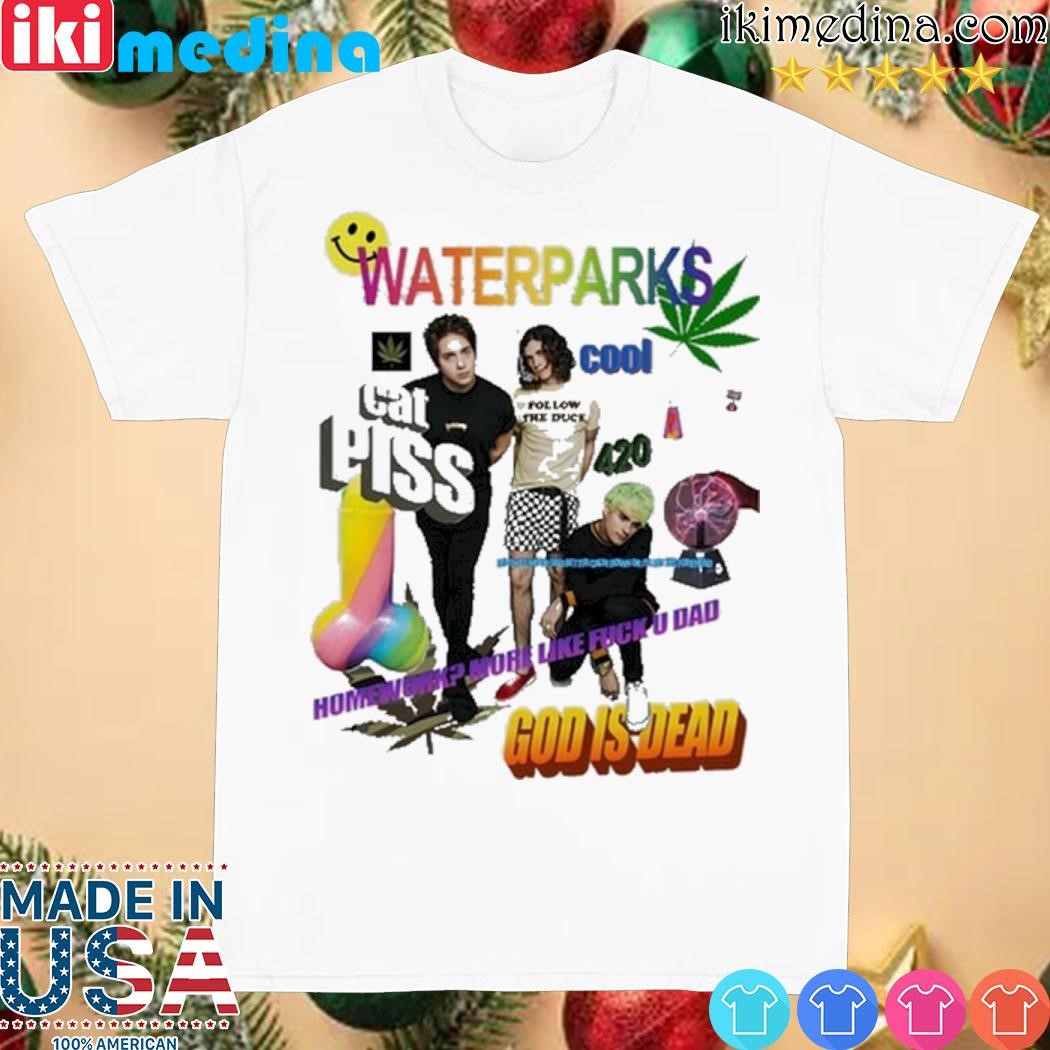 Spencers Waterparks Cat Piss Cool God Is Dead-youth shirt